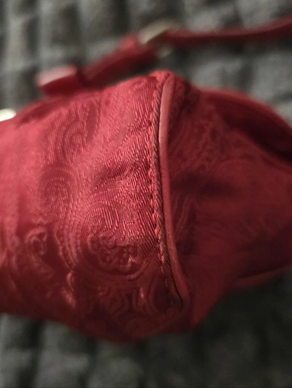 Etro Red Jaquard Crossbody C.O.A. Included EUC - Picture 9 of 16